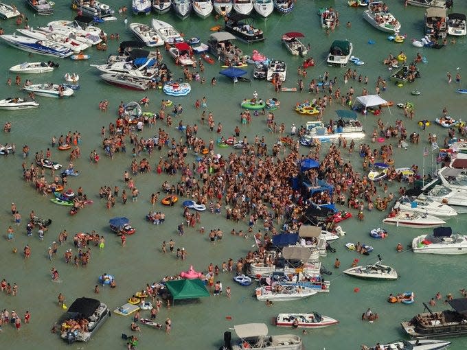 Torch Lake in northern Michigan over July 4 weekend