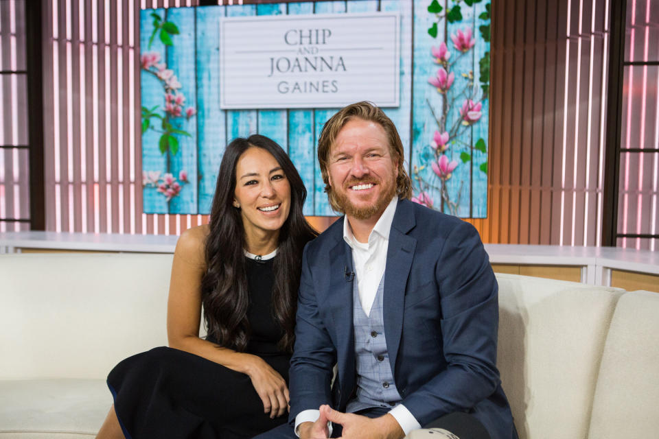 Chip Gaines, with his wife and co-star, Joanna Gaines. (Photo: Nathan Congleton/NBC/NBCU Photo Bank)