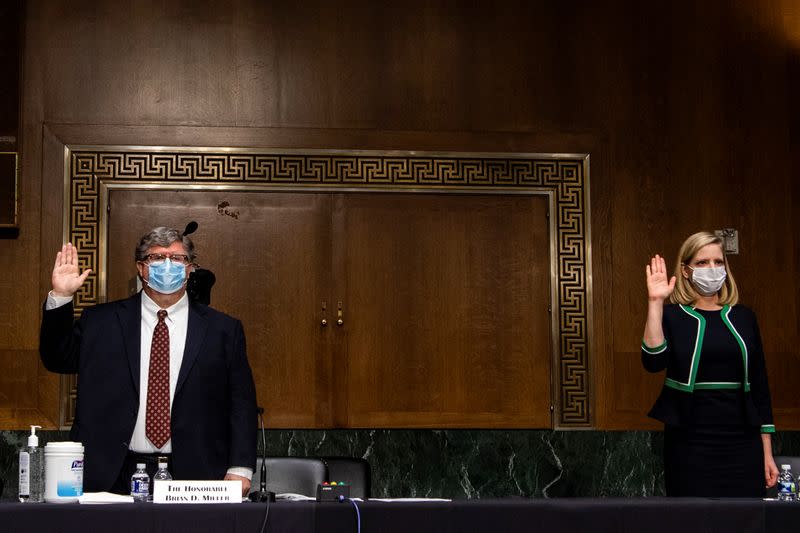 U.S. Senate Banking Committee confirmation hearing on Capitol Hill in Washington