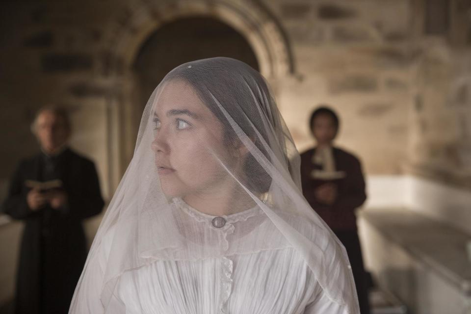 Veiled threat: Florence Pugh as Katherine