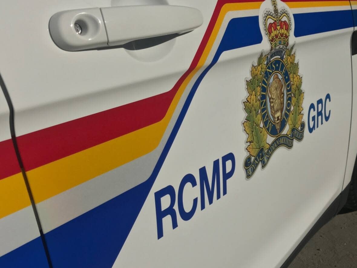 On Friday morning, White Butte RCMP received a report of a single vehicle crash at the intersection of Highway 6 and Industrial Drive. The driver of the vehicle was declared dead at the scene, police said. (David Bell/CBC - image credit)