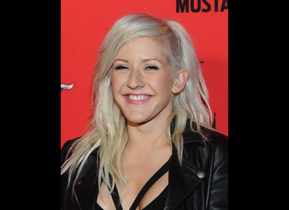 Ellie Goulding brought her bold hair to the ELLE Women In Music Event in California this week. But getting another look at the singer's partially-shaved look doesn't make us like it any more... we're sort of hoping that patch over the left ear just grows back.    (Getty photo)