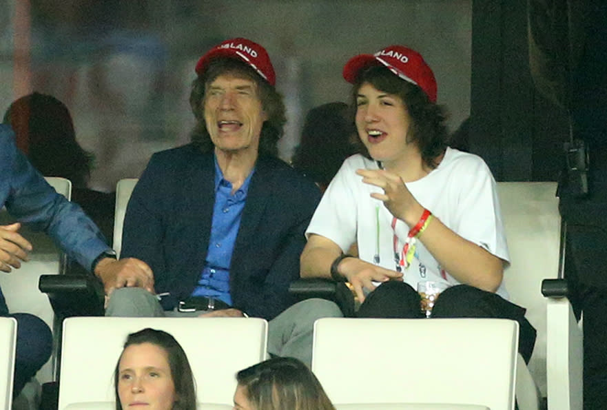 Mick and Lucas Jagger (Photo: Getty Images)