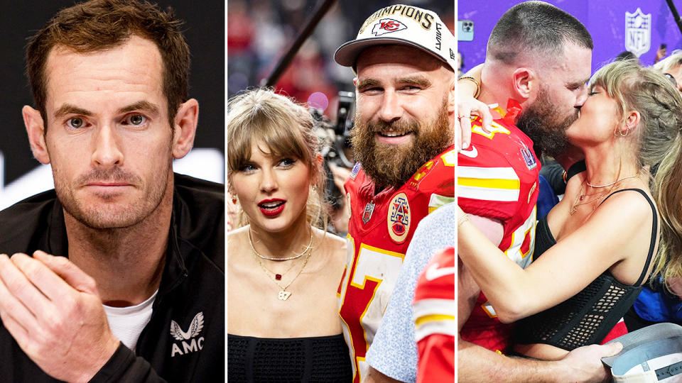 Andy Murray, Taylor Swift and Travis Kelce.