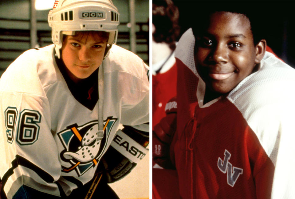 Joshua Jackson and Kenan Thompson in The Mighty Ducks films