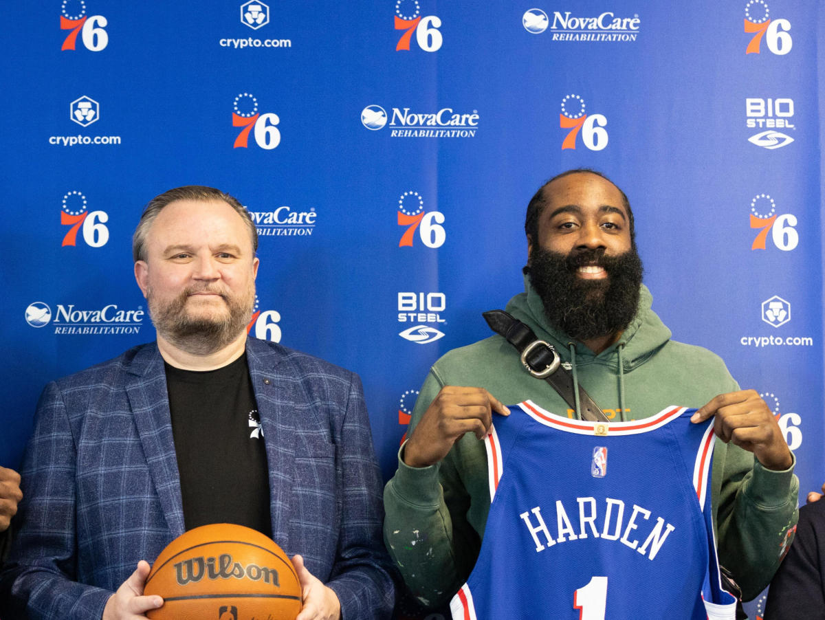 USA TODAY Sports - 76ers president Daryl Morey feared for his safety and  wondered if he'd ever work in the NBA again after his controversial Hong  Kong tweet last year.