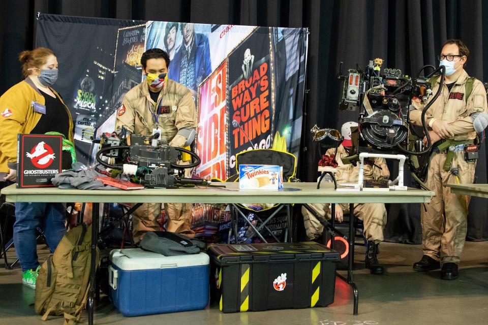 Ghost Busters Gina Oliveira, Chris Lopez, Justin Fietzek and Kevin Devine can be found at a variety of charity events but today they are at the StocktonCon Winter Show on Jan. 16th. Dianne Rose/For The Record