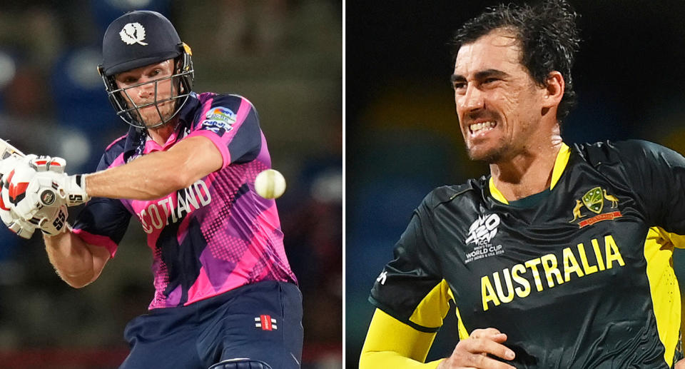 Mitchell Starc said Australia's outing against Scotland in the T20 Cricket World Cup was terrible after they dropped six catches.  Photo: Getty