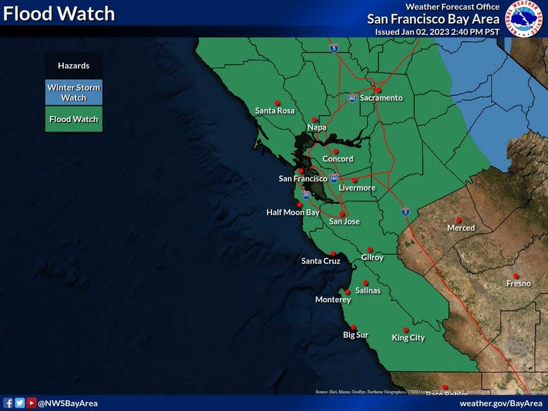 Flood watch map 