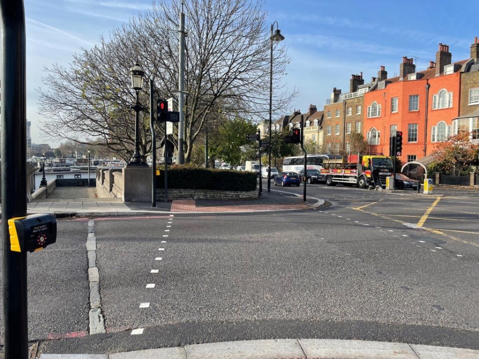 The new crossing features traffic signals to improve safety (TfL)