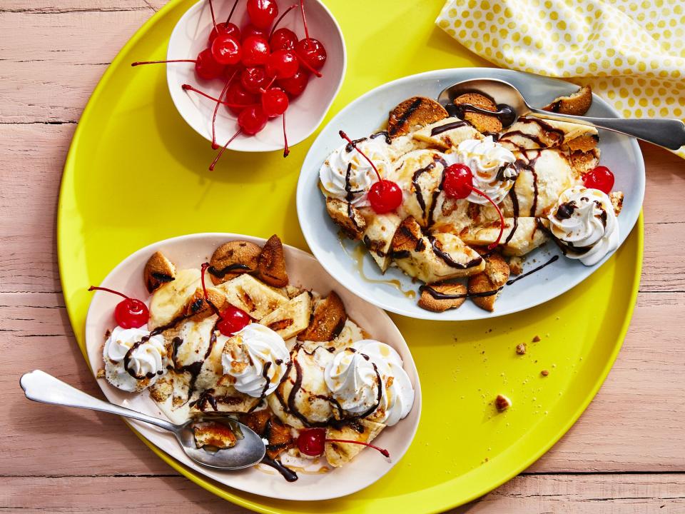 Grilled Banana Split