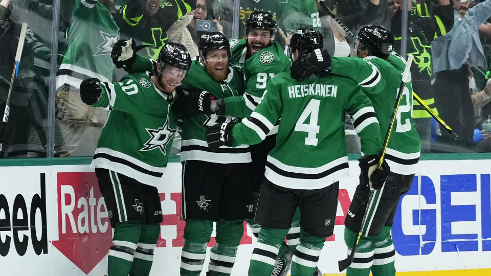 The Stars survived to force a Game 5 in their series with the Golden Knights. (Photo by Jeff Bottari/NHLI via Getty Images)