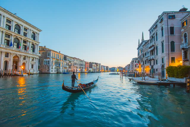 <p>Getty</p> A gondola in Venice