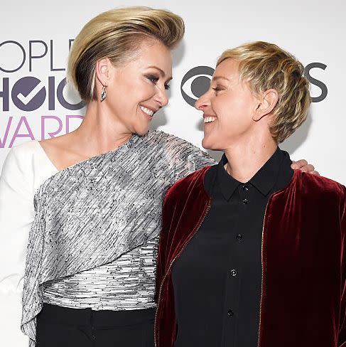 Portia de Rossi and Ellen DeGeneres