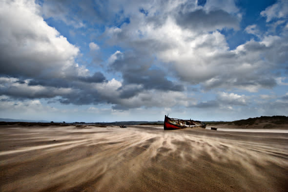 A general view of the wreck at Crow Point near Braunton, Devon