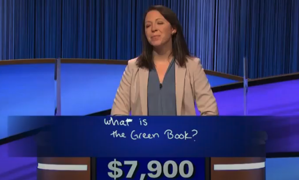 contestant answers, "what is the green book"