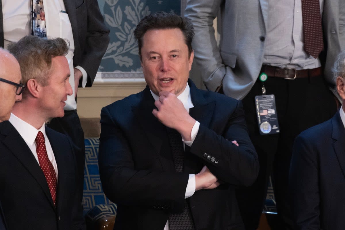 Elon Musk attends Benjamin Netanyahu’s address to a joint meeting of Congress on July 24. The Tesla CEO and X owner has become an influential figure in Republican politics with pro-natalist views (EPA)