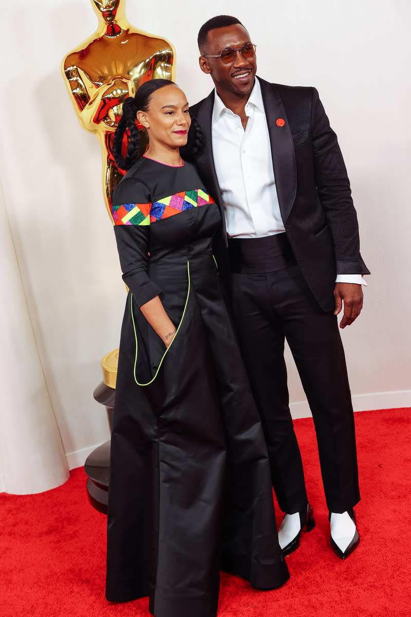 Amatus Sami-Karim and Mahershala Ali at the 96th Annual Oscars held at Ovation Hollywood on March 10, 2024 in Los Angeles, California.