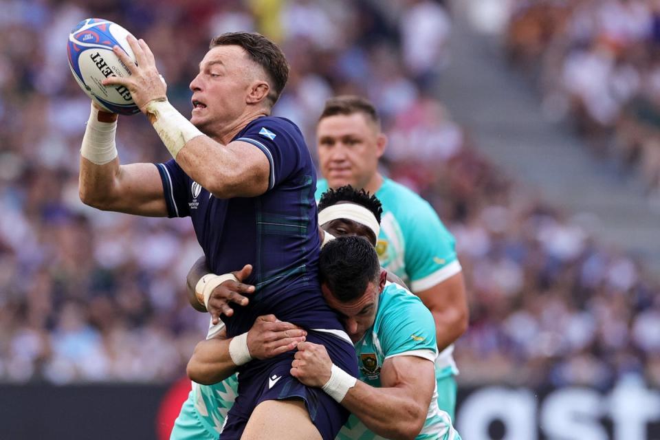 No punishment: Jesse Kriel was not carded for a head-to-head tackle on Jack Dempsey (Getty Images)
