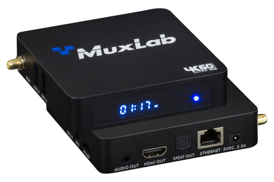 MuxLab | HDMI-over-IP Receiver with Signage Player