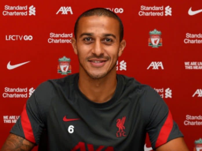 New Liverpool signing Thiago Alcantara (Liverpool FC)