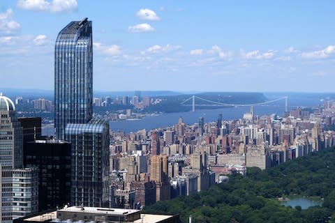 The view from the Top of The Rock Observation Deck in New York - Credit: William Edwards/ AFP/Getty Images