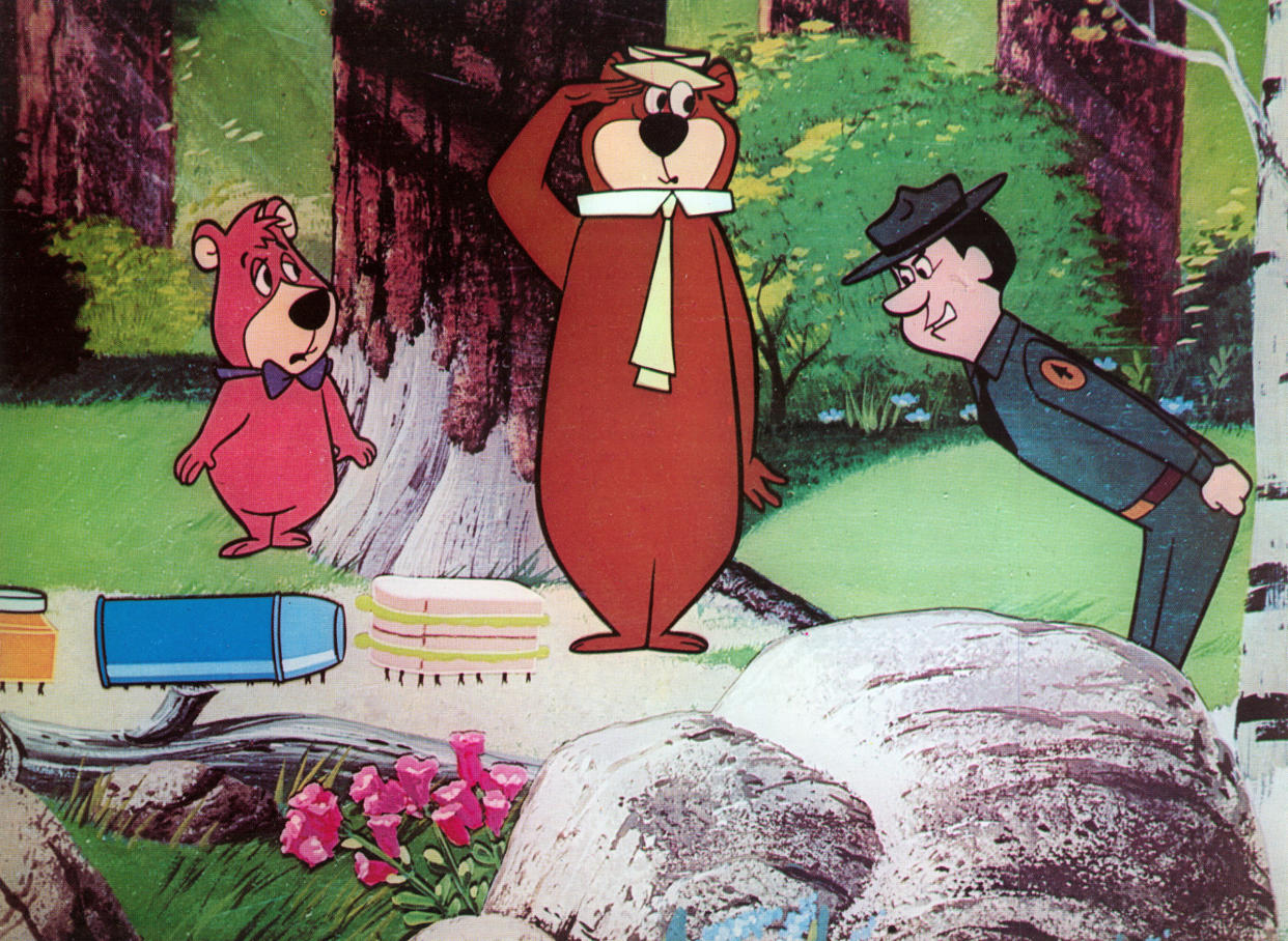  Boo-Boo, Yogi Bear and Ranger Smith from a classic 1960s episode of the Hanna-Barbera animated series (Photo: Courtesy Everett Collection)