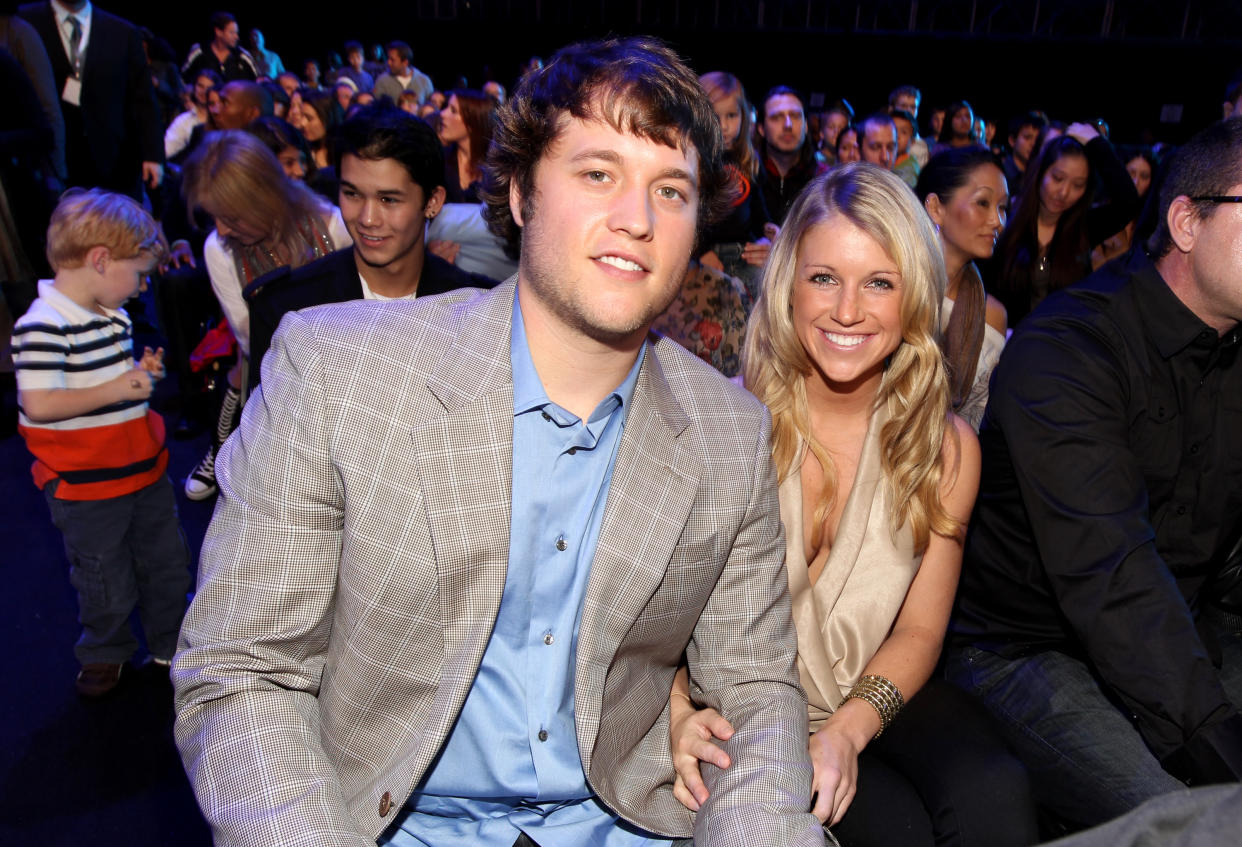 Kelly Stafford explained why her husband, NFL player Matthew Stafford, is concerned about getting a vasectomy. (Photo: Christopher Polk/WireImage)