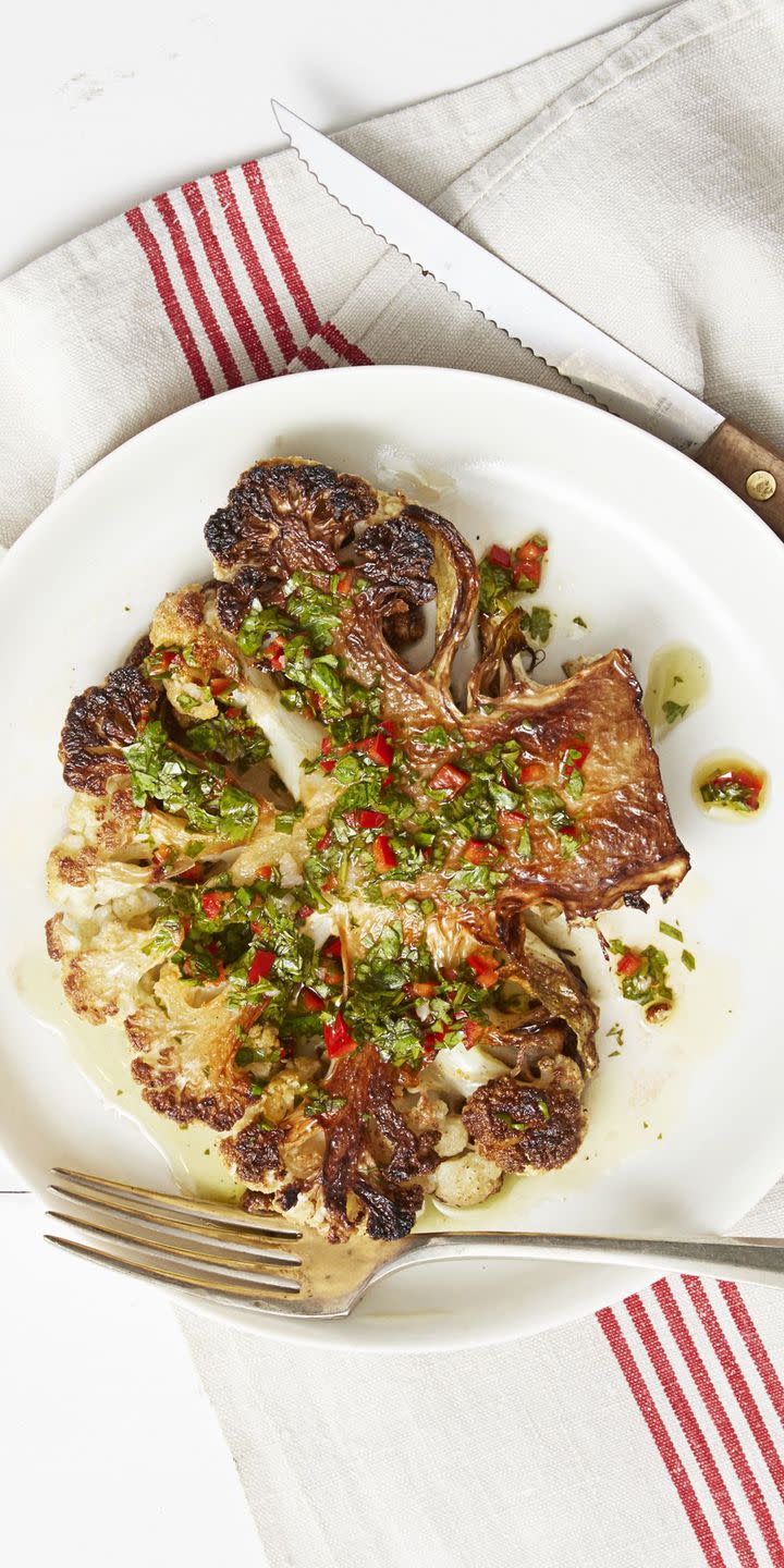 Chimichurri Cauliflower "Steaks"