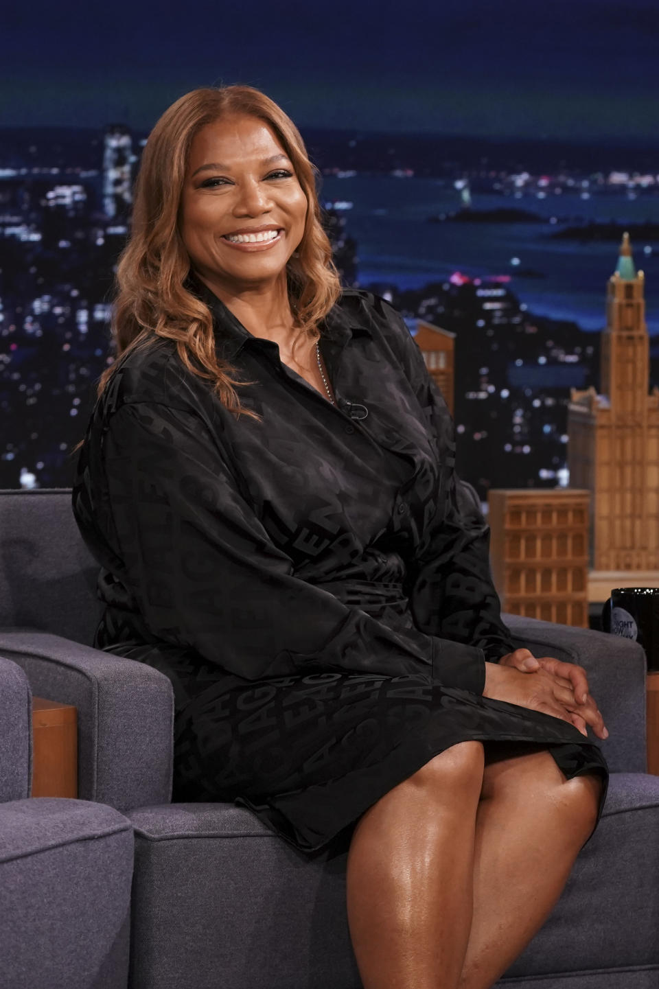 Latifah on "The Tonight Show Starring Jimmy Fallon" in 2021