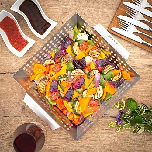 5) Homeflowz Heavy Duty Grill Basket