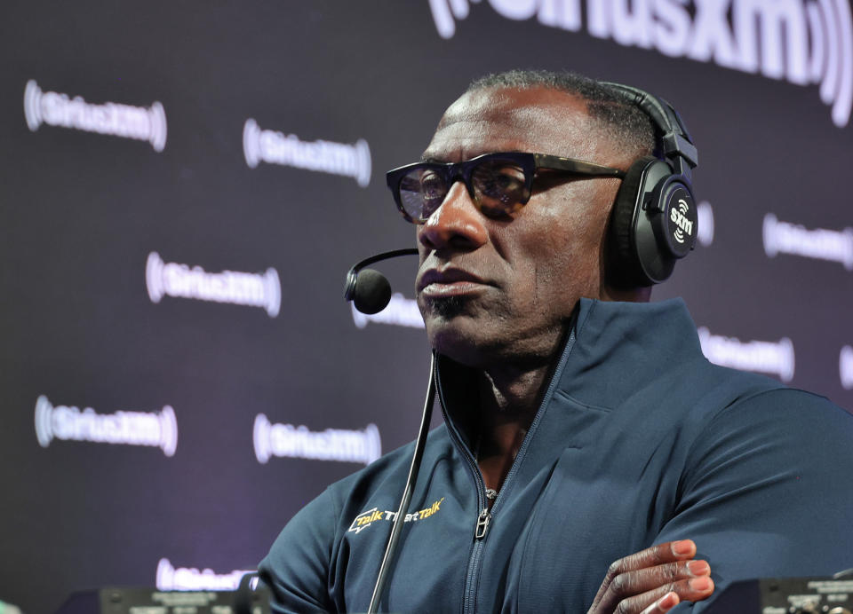 PHOENIX, ARIZONA - FEBRUARY 09: Shannon Sharpe attends SiriusXM At Super Bowl LVII on February 09, 2023 in Phoenix, Arizona. (Photo by Cindy Ord/Getty Images for SiriusXM)