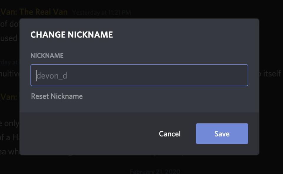 How to change nickname on Discord   2