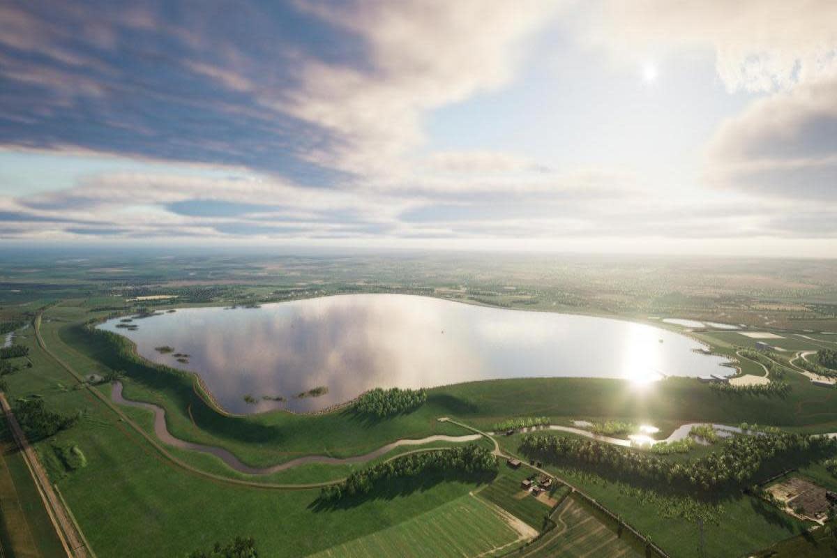 An artist's impression of the new reservoir <i>(Image: Thames Water)</i>
