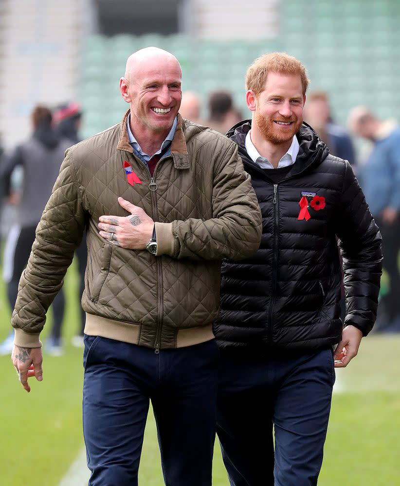 Gareth Thomas and Prince Harry | Chris Jackson/Getty Images