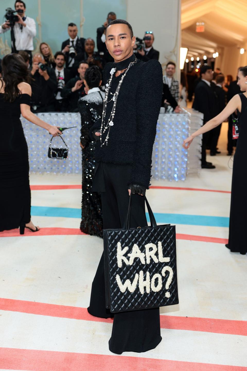 Olivier Rousteing attends the 2023 Met Gala.