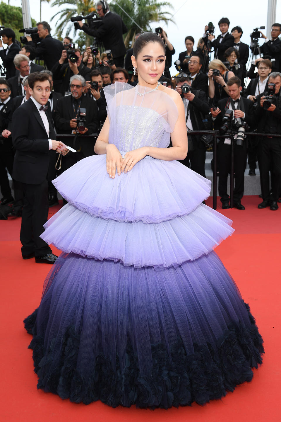 Araya Hargate at the Cannes Film Festival opening ceremony on 14 May 2019