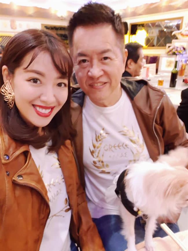 劉伊心和老公，「老虎牙子」董事長林志隆結婚6年多。（資料照／翻攝自臉書）