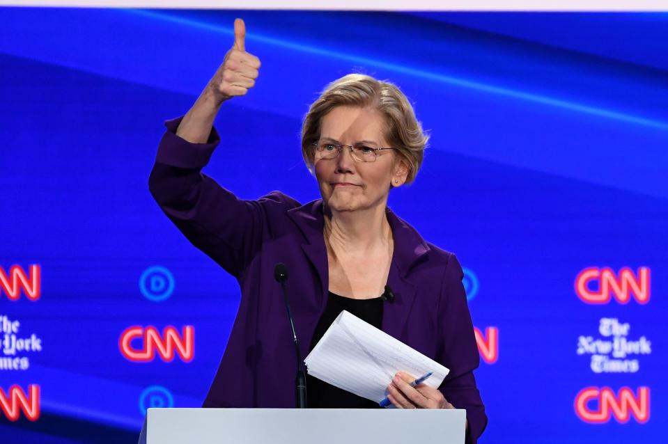Sen. Elizabeth Warren of Massachusetts assures Democrats she has a plan.