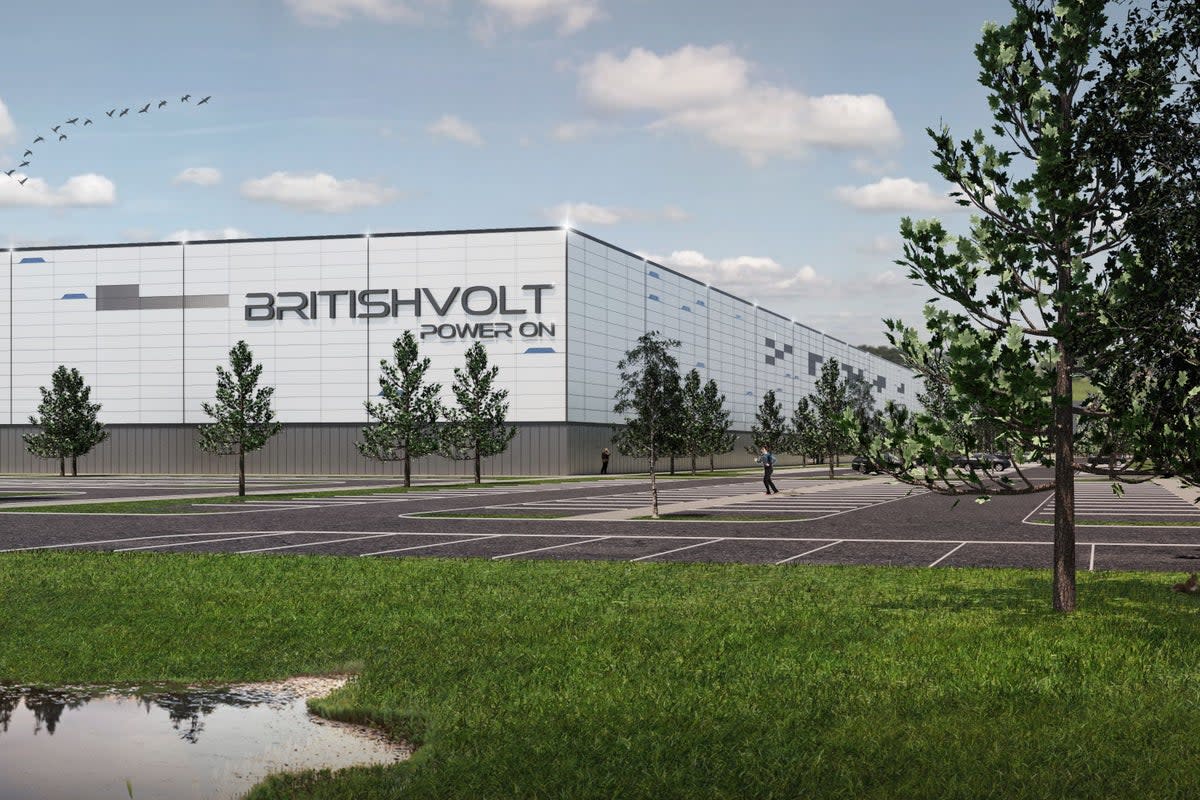Britishvolt wanted to build the biggest car battery factory in the UK (Britishvolt/PA) (PA Media)