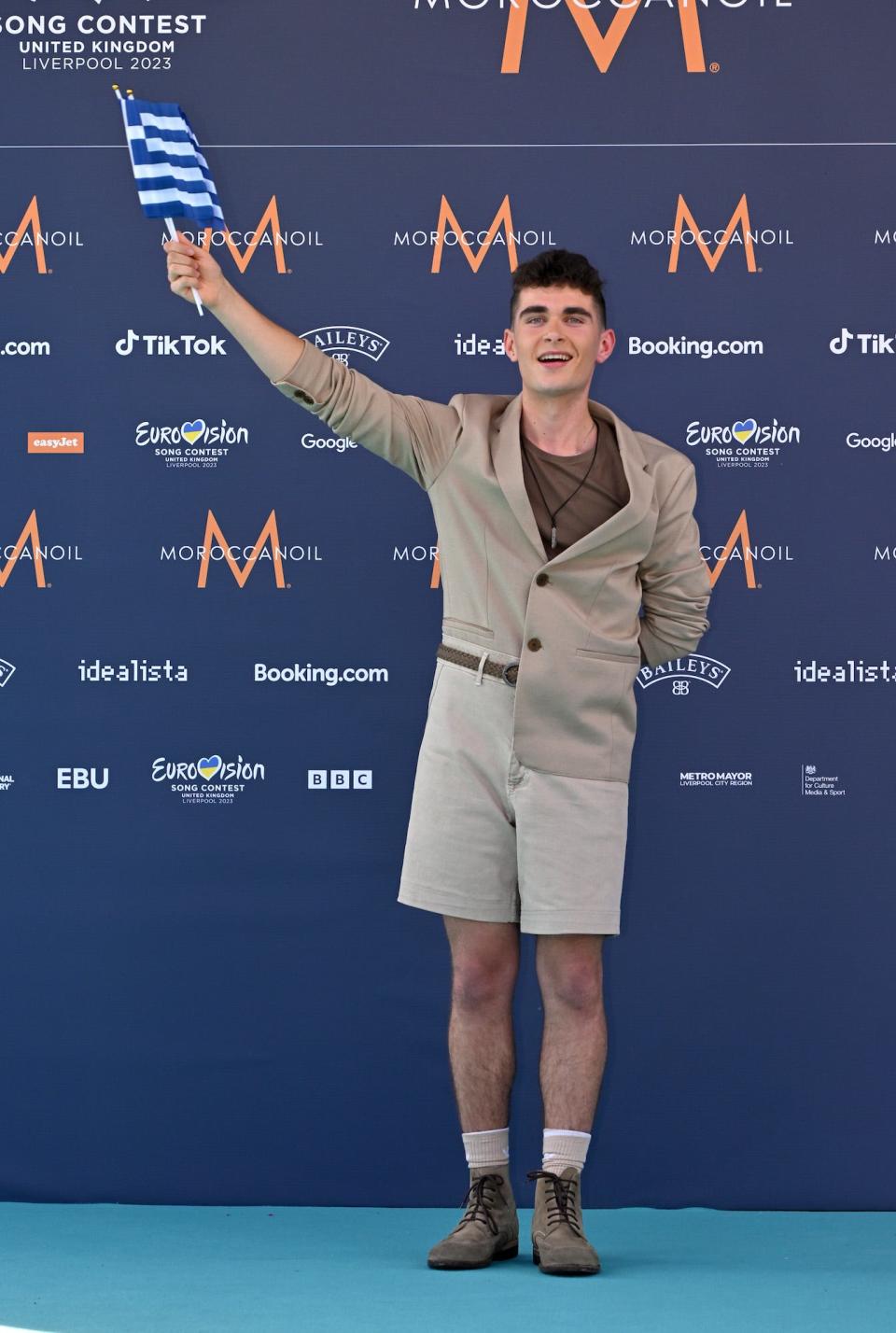 Victor Vernicos attends the 2023 Eurovision Song Contest opening ceremony.