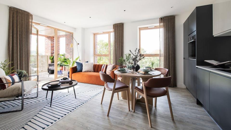 Prices at Southmere start at £113,750 for a 25 per cent share of a two-bedroom flat (Tom St Aubyn)