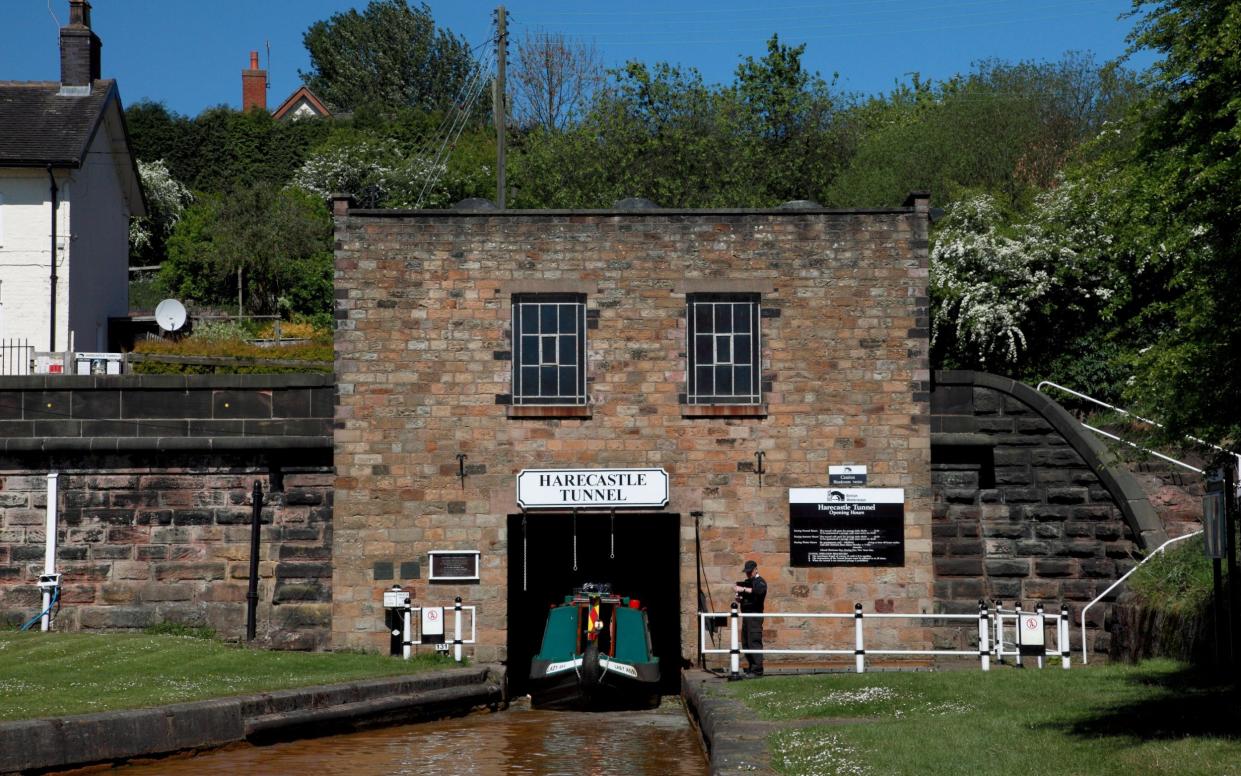 Harecastle Tunnel on the Trent and Mersey canal