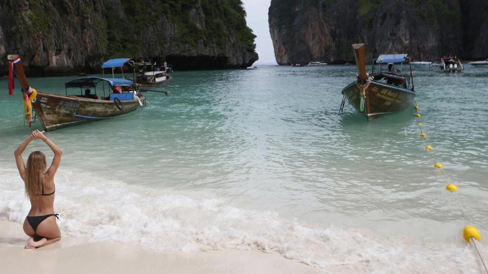 Der Strand der Maya Bay soll geschlossen bleiben. Foto: Sakchai Lalit