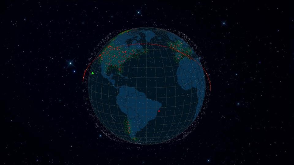 A map showing Starlink coverage worldwide