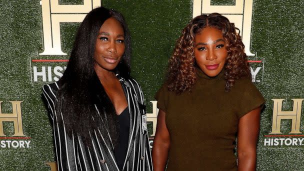 PHOTO: Venus Williams and Serena Williams attend HISTORYTalks 2022, Sept. 24, 2022, in Washington, D.C. (Paul Morigi/Getty Images)