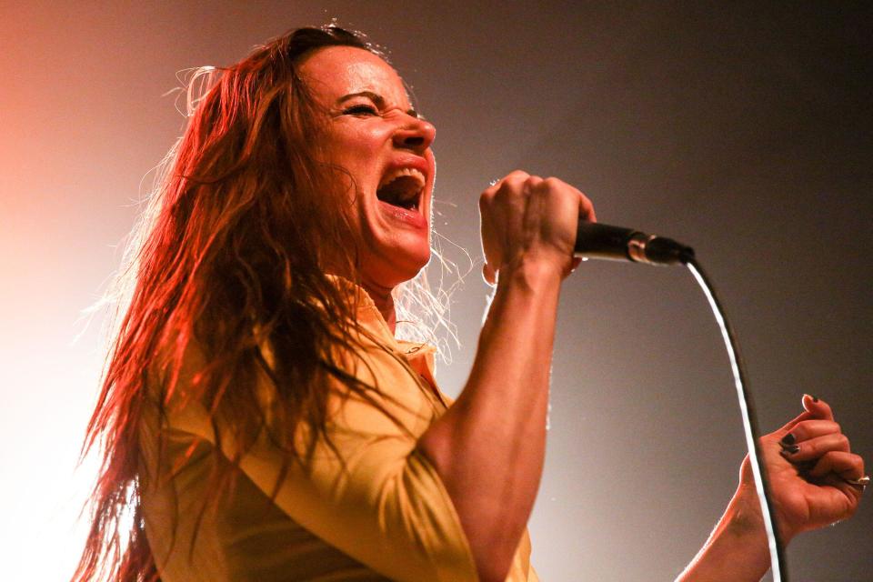 Juliette Lewis performs at Fleetwood Mac Fest at The Fonda on Tuesday, Feb. 9, 2016, in Los Angeles. (Photo by Rich Fury/Invision/AP)