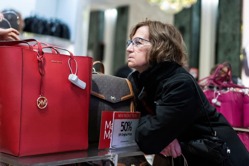 FILE PHOTO: Shopping during the holiday season in New York