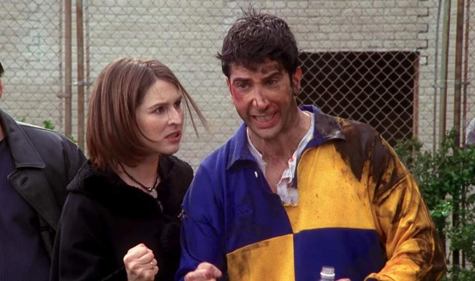 <p>Look, the Emily episodes were rough for all of us due to her, well, sucking. But watching Ross attempt to play Rugby? Worth it. </p>