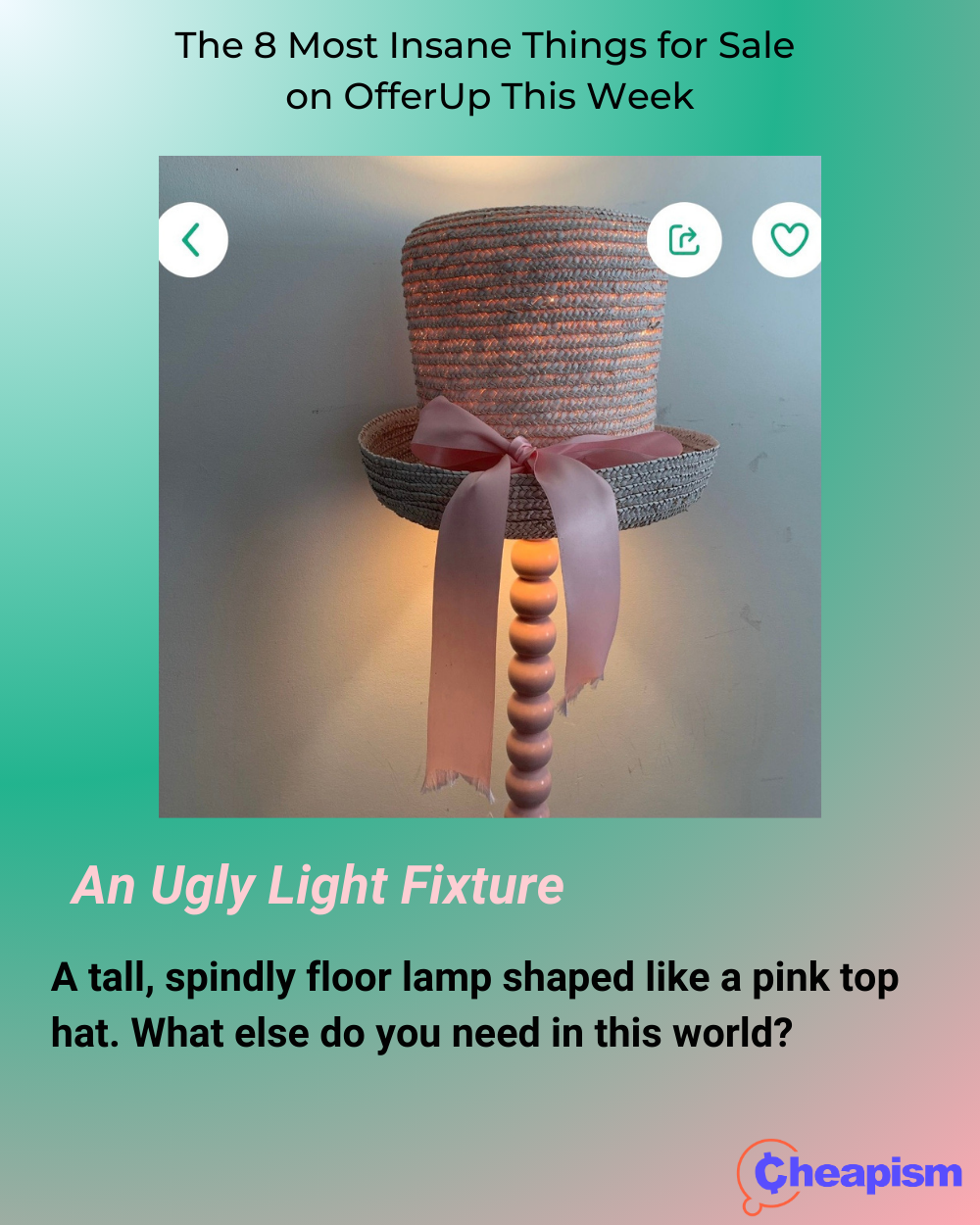 Top Hat-Shaped Floor Lamp